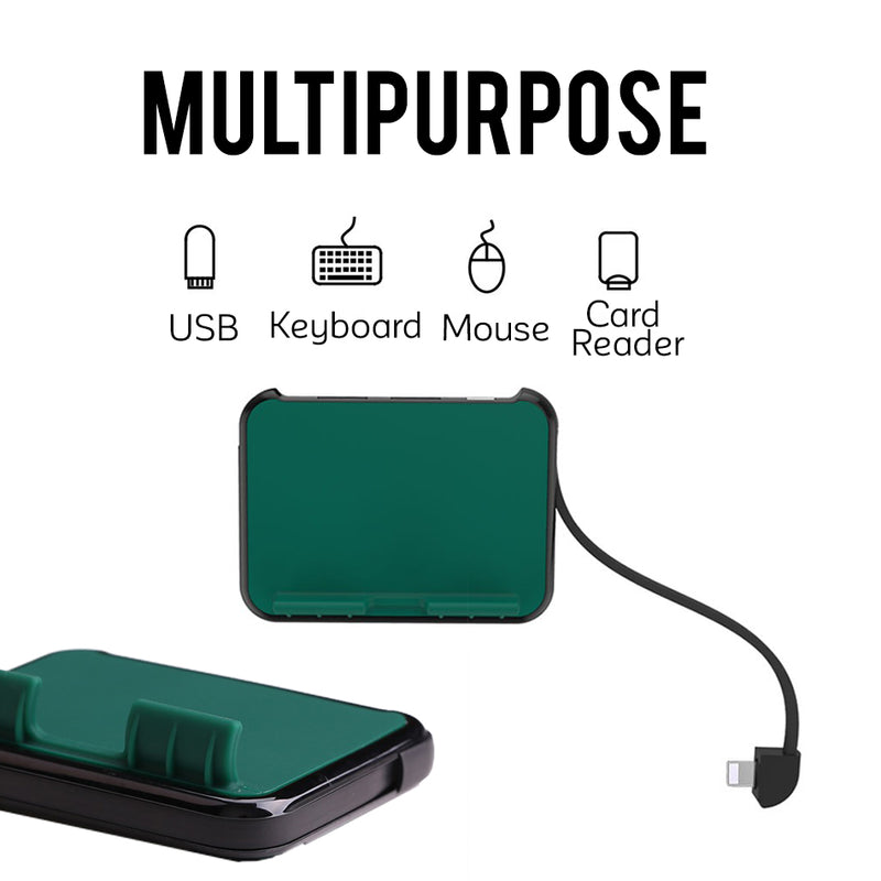 idrop Mini OTG Adapter With 2 USB Port for ios Smart Phone