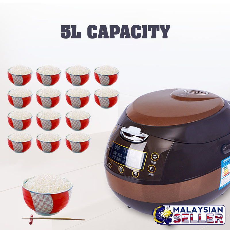 idrop XIAOBAWANG - 5L Carbon Inner Multipurpose Smart Electric Rice Cooker