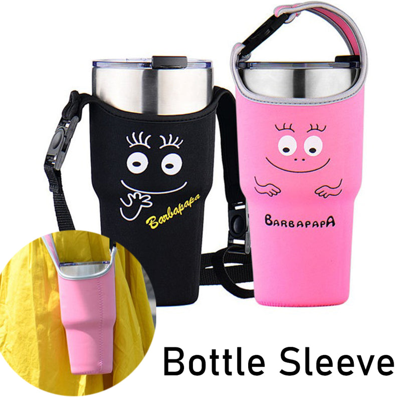 idrop Portable Insulated Collapsible Water Drinking Bottle Sleeve [ 13.5 x 19.5 cm]