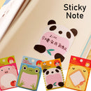 idrop Creative Cute Animal Sticky Notes with Strong Adhesive Great for School, Office, Home [ 81 x 55mm ]
