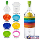 idrop BIN 8 TOOLS - 8 in 1 Multipurpose Kitchen Tool Shaped Like Wine Bottle