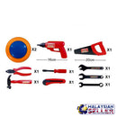 idrop Carpenter Repair Kit Pretend Play Toy Set With Trolley For Kids Children