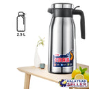 idrop 2.5 L Stainless Steel Thermos Vacuum Heat Insulation Thermal Flask Water Bottle