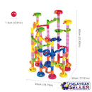 idrop 91 Pcs Marble Run Track Tower Building Block Toys For Kids And Children