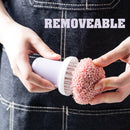 idrop Dishwasher Scrubber Brush with Removeable Head for Cleaning Dishes