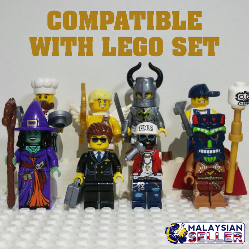 idrop ENLIGHTEN - 8 in 1 Random Minifigures Set Compatible with Lego [ 1502B