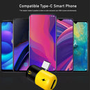 idrop 2 in 1 Dual USB Type C Splitter Adapter Phone Charger Audio Headphone Music