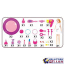 idrop Make Up Stylist Cosmetics Pretend Play Toy Set With Trolley For Kids Children