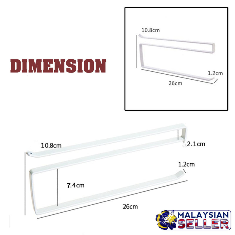 idrop Paper Towel Roll Holder Dispenser Cabinet Cupboard Under Shelf Storage Rack [ ZT-3119 ]