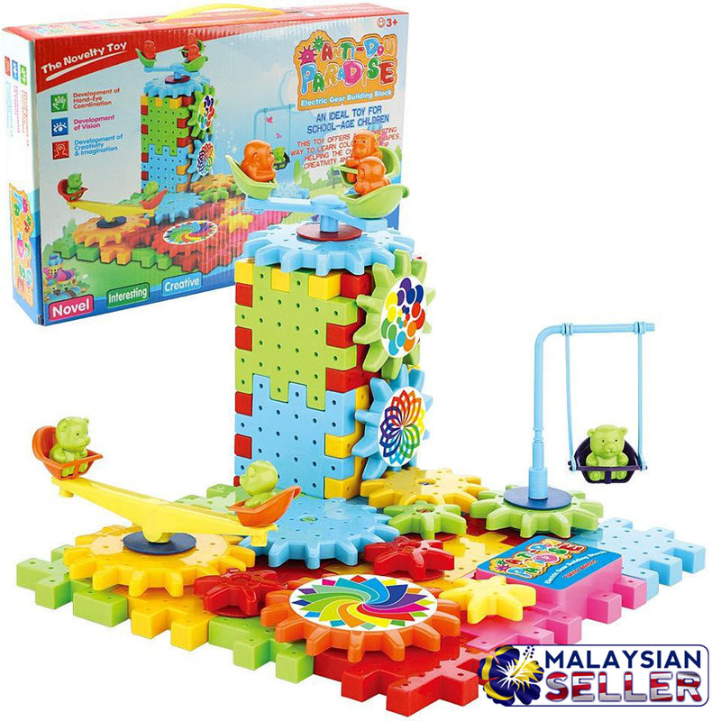 idrop ANTI-DOU PARADISE - Motorized Spinning Gears Electric Brick Building Blocks Battery Operated [ 598