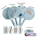 idrop Multipurpose Kitchen Tool Wheat Straw Fibre Shredder Peeler Cutter Slicer and Grater