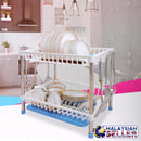 idrop Multifunction Double Deck Kitchen Draining Rack Shelf Plates Holder