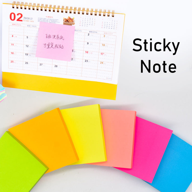 idrop 1 Pack Colorful Sticky Notes with Strong Adhesive Great for School, Office, Home [ 51 x 76mm ]