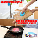 idrop Multipurpose Silicone Sponge Scrubber with Soft Bristles