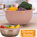 idrop 2 in 1 Kitchen Tilting Strainer Draining & Washing Basket