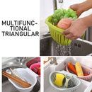 idrop Semicircle Multifunctional Kitchen Sink Mount Washing Storage Basket