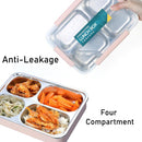 idrop Stainless Steel Four Compartment Lunch Box Food Storage  Container