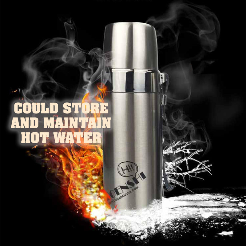 idrop 500 ml Portable Stainless Steel Vacuum Thermal Flask