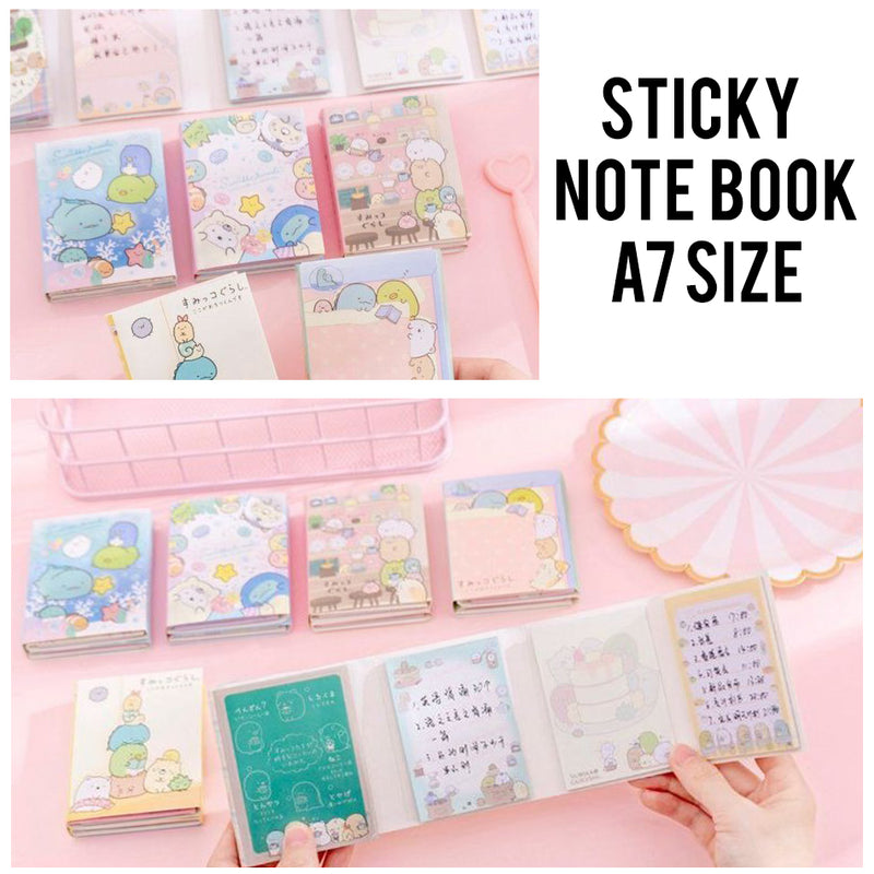 idrop A7 Cute Cartoon Sticky Note Book With Strong Adhesive Great for School, Office, Home