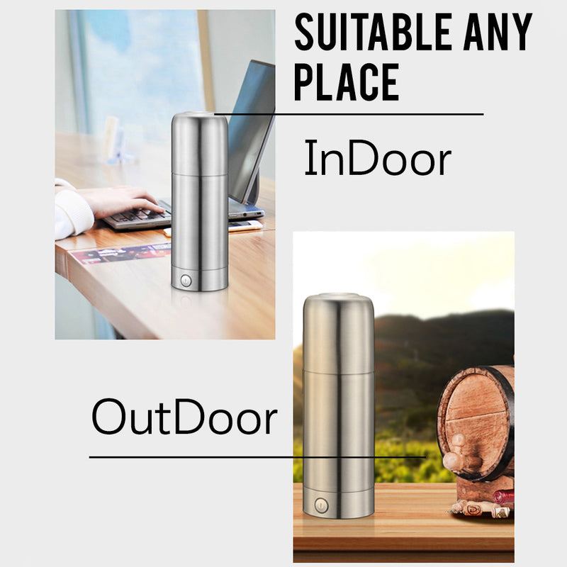 idrop 300ml 2 in 1 Portable Stainless Steel Electric Vacuum Thermos Flask