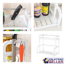 idrop 2 Layers Multipurpose Kitchen Storage Rack Organizer