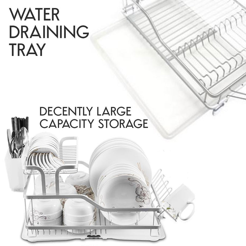 idrop Kitchen Aluminium Countertop Dishrack Tableware Storage Rack
