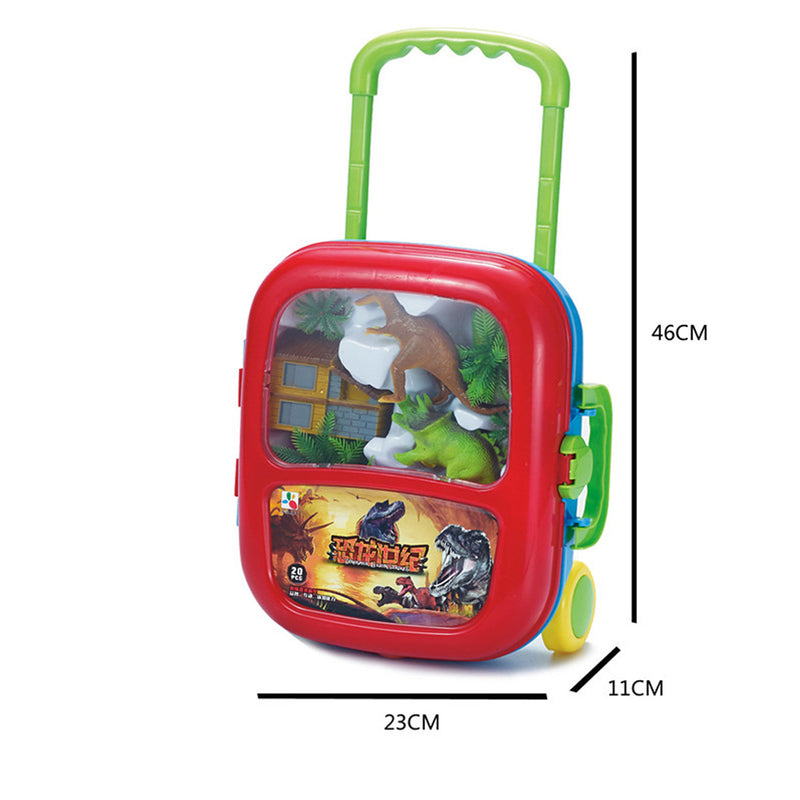 idrop Dinosaur Zoo Dinocare Pretend Play Toy Set With Trolley For Kids Children