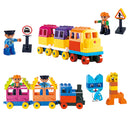 idrop 60 Pcs Smart Lines Train Truck Brick Colorful Creative Building Block Toy Set For Kids Children