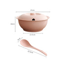 idrop Eco-Friendly Wheat Straw Fibre Stock Soup Pot With Lid And Big Spoon