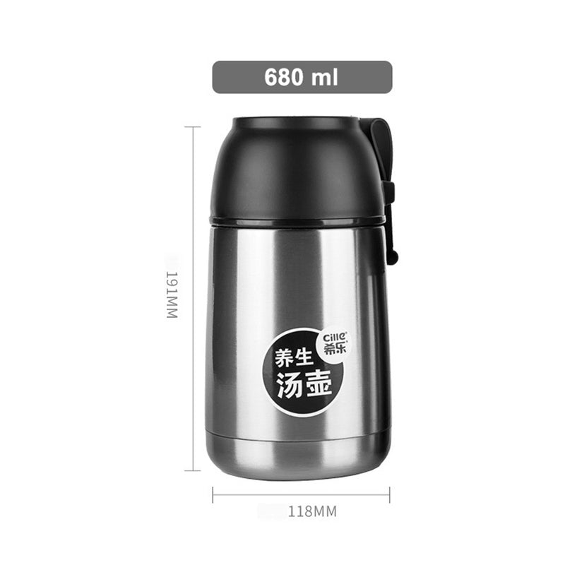 idrop 680 ml Stainless Steel Thermos Vacuum Heat Insulation Thermal Flask Water Bottle