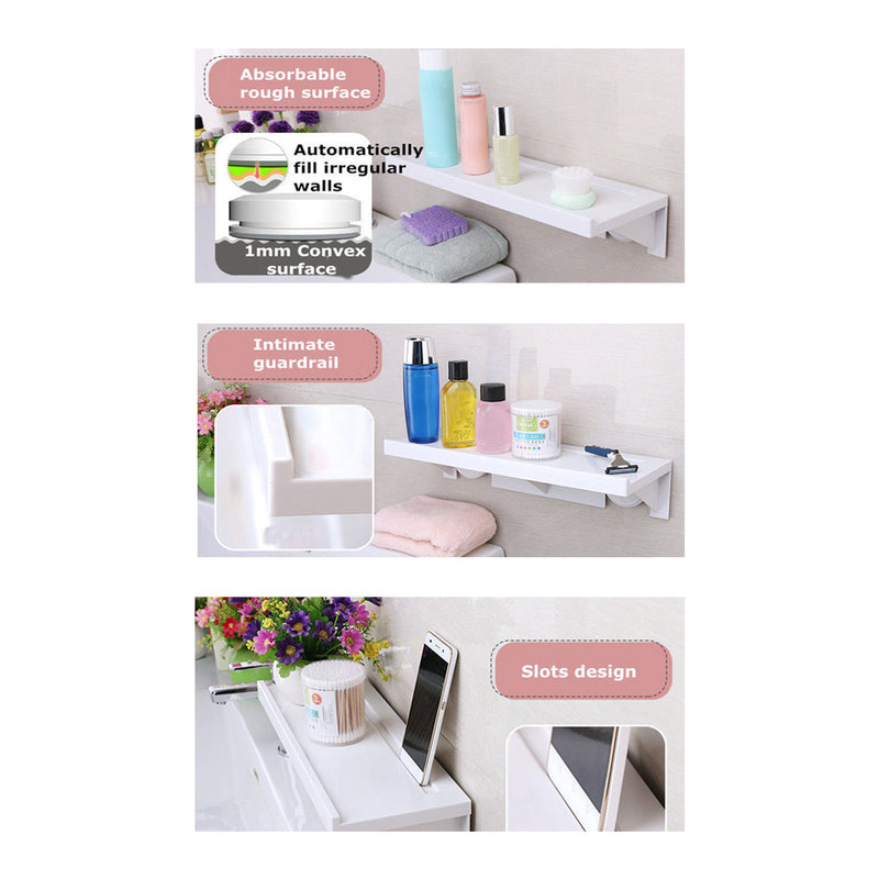 idrop Suction Cup Bathroom Storage Shower Shelf Holder Rack Organizer