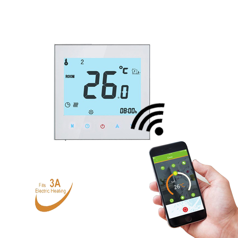 idrop Smart App Remote Control Heating System WiFi Electric Floor Heating Room (BHT-1000-GBLW)