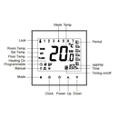 idrop Alexa Voice Control Gas Boiler Thermoregulator Heating System for Google Home (BHT-1000-GCLW)