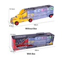 idrop High Quality Colourful 9 In 1 Truck with Cabinet and Cars Transport Toys for Kids Children