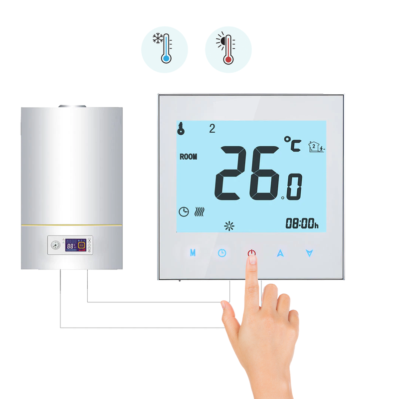 idrop Weekly Programmable Boiler Temperature Controller Heating System (BHT-1000-GC)