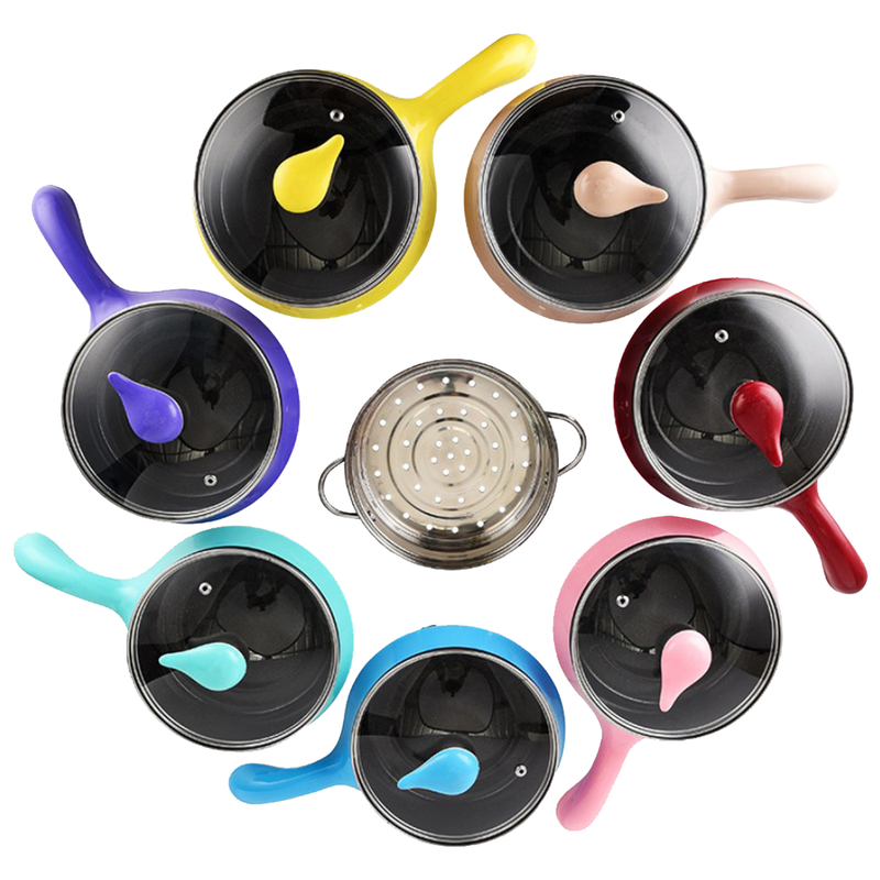 idrop 1.8L 2 Layer Multipurpose Stainless Steel Electric Nonstick Steamer Pot Cooker