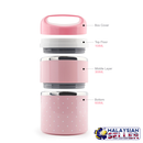idrop Juchu 2.2 Litre 3 Layer Cute Stainless Steel For Food Preservation Lunch Box