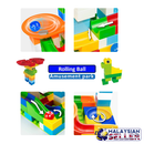 idrop High Quality Colorful Marble Run Building Blocks Construction Puzzle Race Track Set Toys for Kids Children