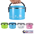 idrop 2Layer Cute Portable Stainless Steel Lunch Box Food Storage