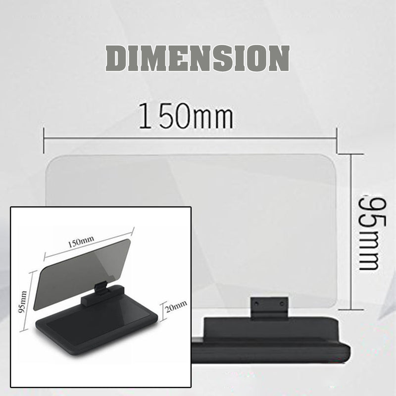 idrop Universal Car Image Reflector Head Up Display Reflection Projector Phone Car Mount Holder