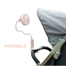 idrop 2 in 1 Electric USB Clip Stretchable Portable Fan With Round Study Lamp