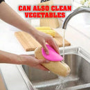 idrop Multipurpose Silicone Sponge Scrubber with Soft Bristles