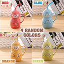 idrop SUNPIO - 12 Oz Cute Gourd Design Ceramic Cup with Lid Cover and Straw