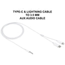 idrop Standard 1.0 m Type-C & Lightning to 3.5 mm AUX Audio Cable Headphone Adapter