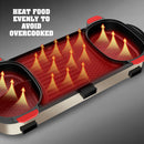 idrop Multipurpose Non-Stick Electric Barbecue BBQ Grill with Double Roast Hot Pot