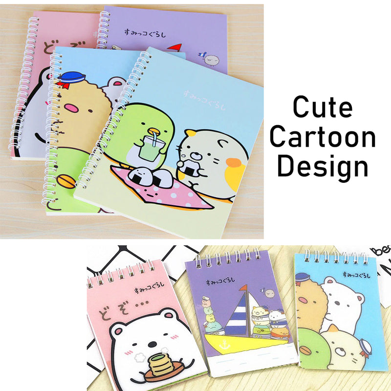 idrop 1pcs Creative Folded Cute Cartoon Mini Notebook [ 7 x 10cm ]