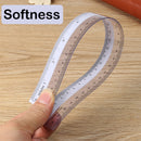 idrop [ 30cm / 12inch ] 1Pcs Half Transparent Flexible Ruler Measure Straight Ruler Measuring Tool