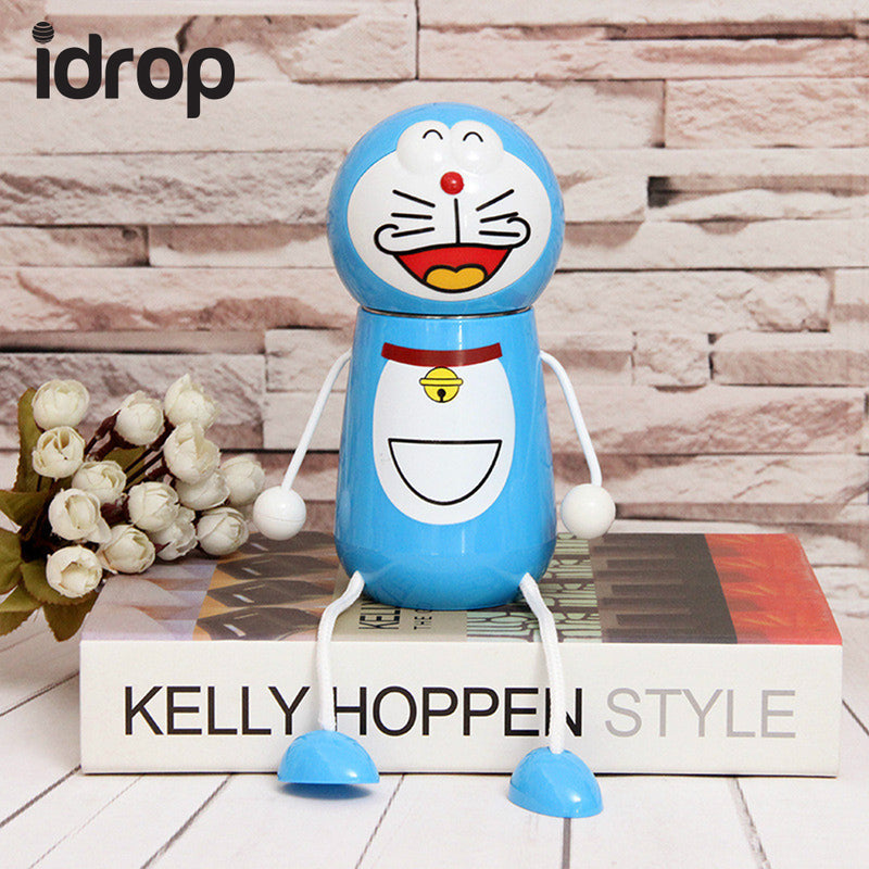 idrop 3D stereo fashion cartoon portable stainless steel thermos bottle 238ml [Send by randomly color]