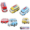 idrop Volkswagen Minivan Surfboard Car Miniature Handcrafted Metallic Collectibles Display Toy