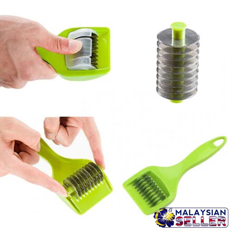 idrop Multipurpose Stainless Steel Roller Vegetable Slicer Cutter